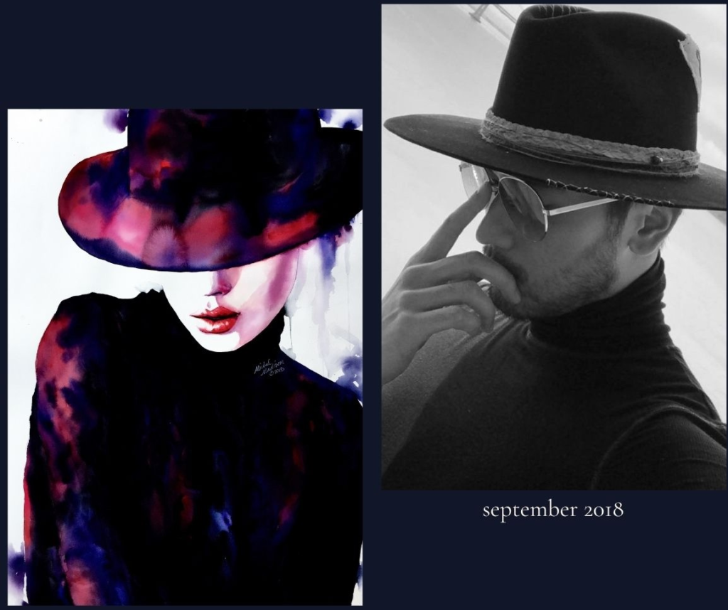 September 2018 Synchronicities between Michal Madison and Godfrey Gao on Instagram.